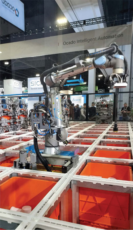 ocado intelligent automation robotic ultra high density cubic asrs
